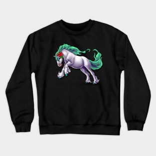 Summer Beach Horse Crewneck Sweatshirt